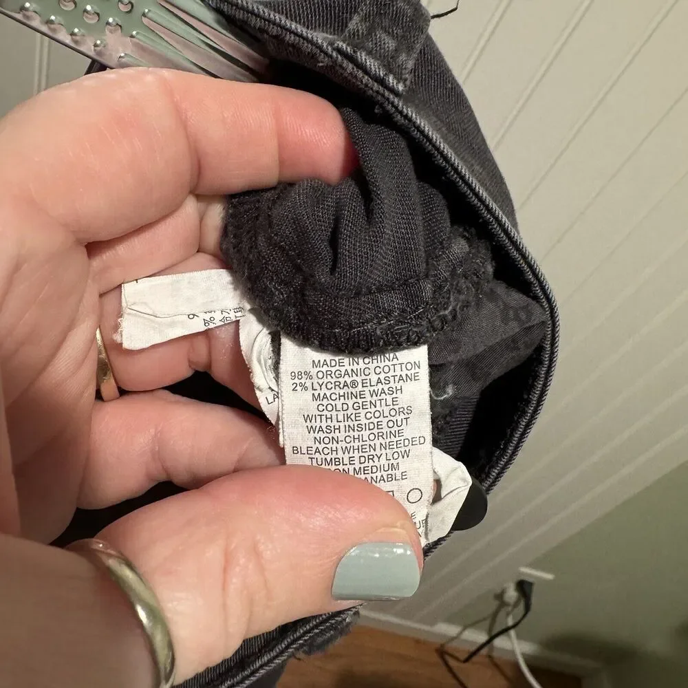 Prana Gray Janessa Pants Tapered Button Fly Size 6 - Picture 8 of 8